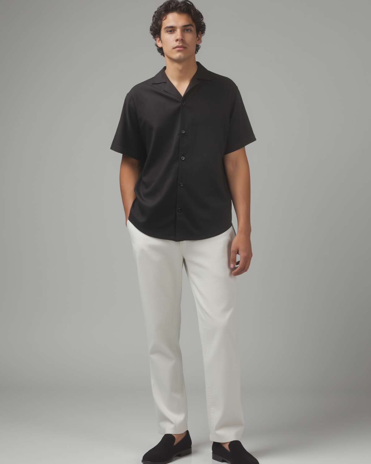 Vincenzo Short Sleeve Linen Shirt
