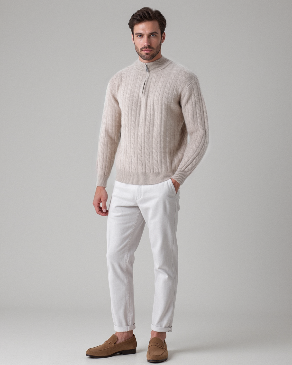 Teodore Chunky Quarter Zip