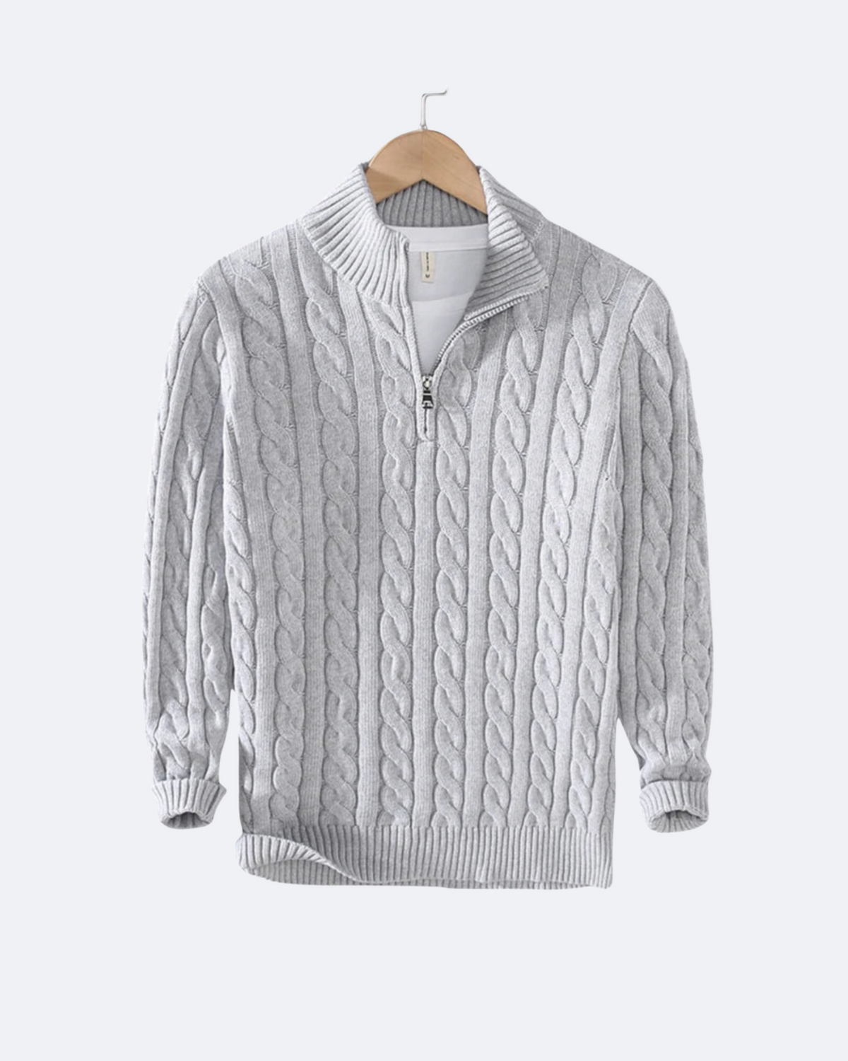 Claudio Cable Knit Quarter-Zip